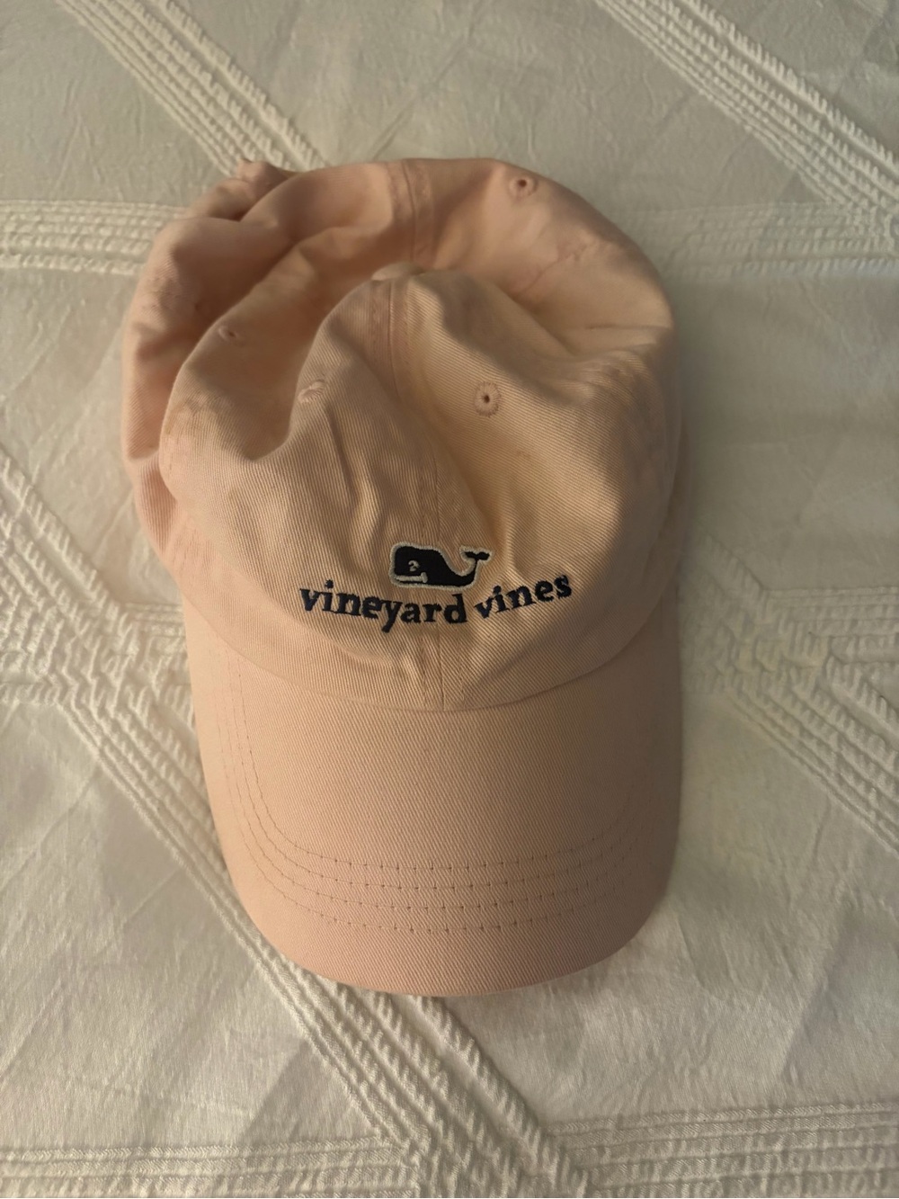 Vineyard Vines Light Pink Whale Baseball Cap